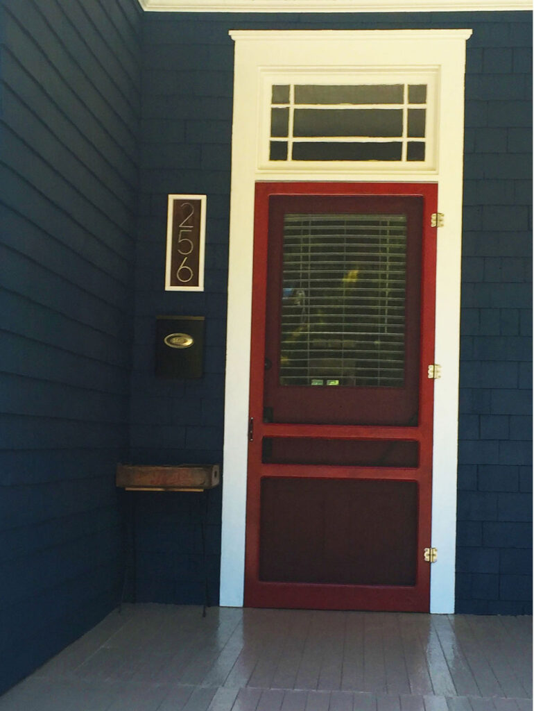 Favorite red front door.