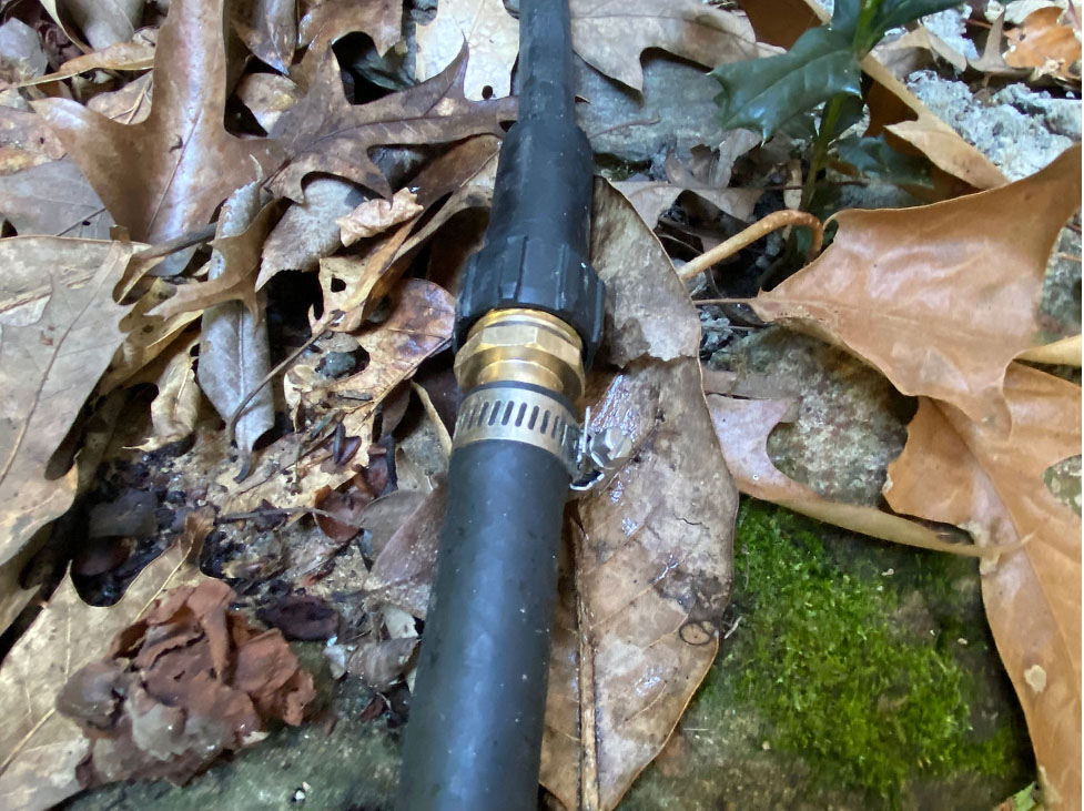 DIY Irrigation System hose connectors