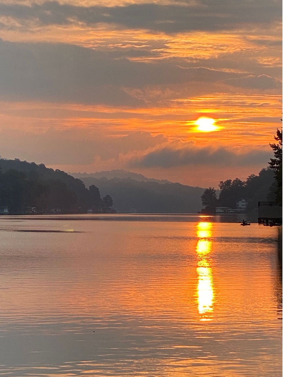 Sunset at Lake Lure, NC