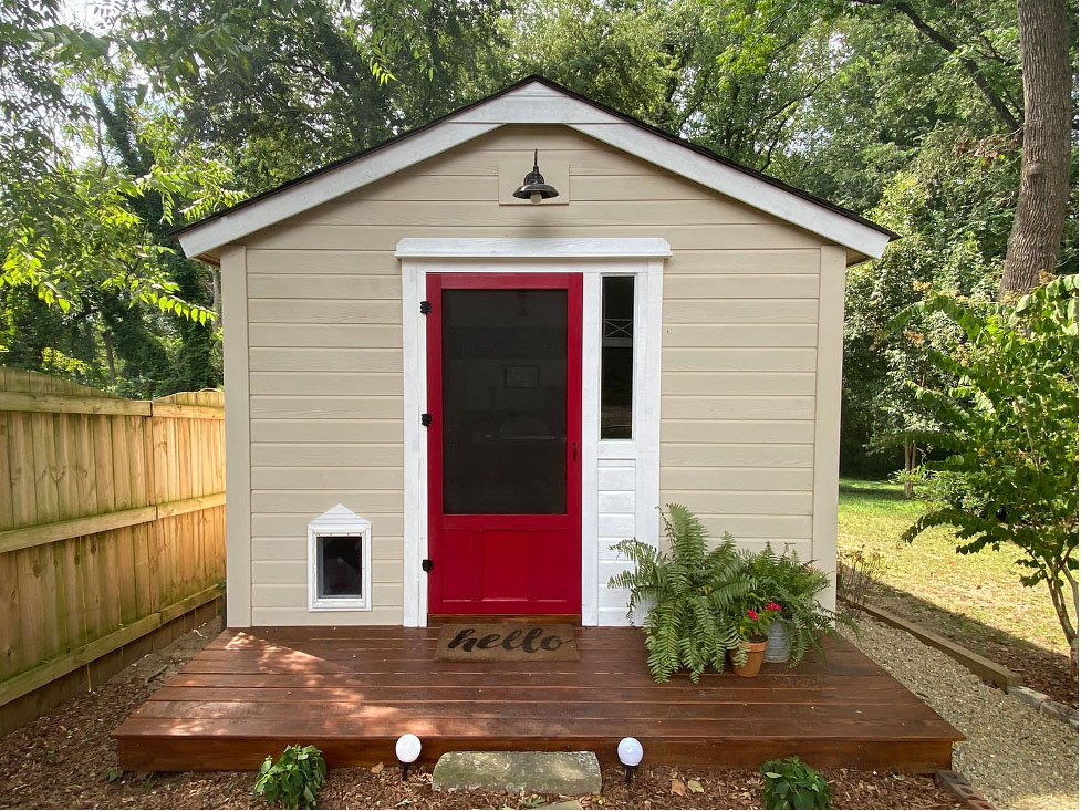 Vintage She Shed Office Exterior Reveal