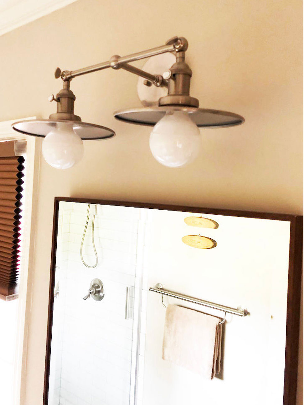Bathroom Lights and Mirror