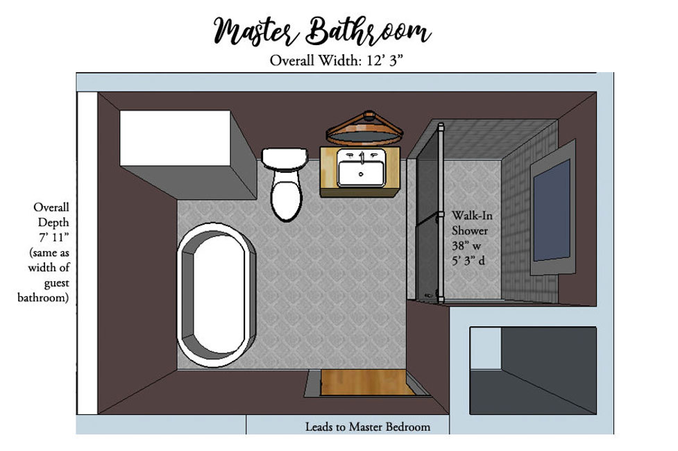 Master Bathroom Floor Plan