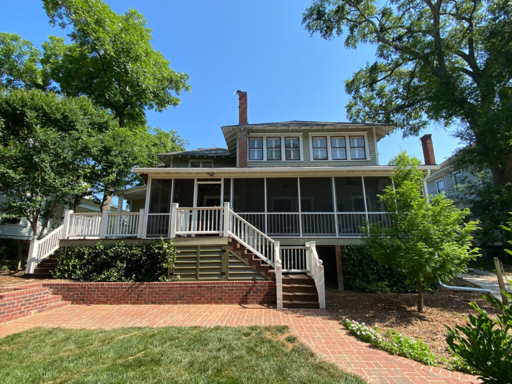 Historic Home Screened Porch Deck Skirting