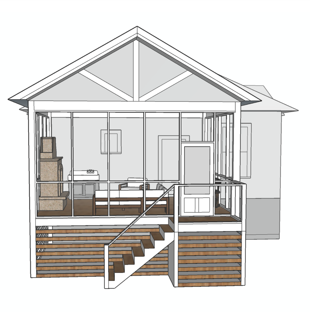 Screened Porch Design Plan