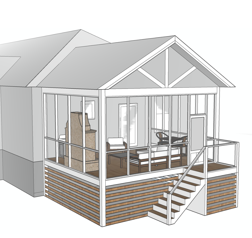 Screened Porch Design Plan