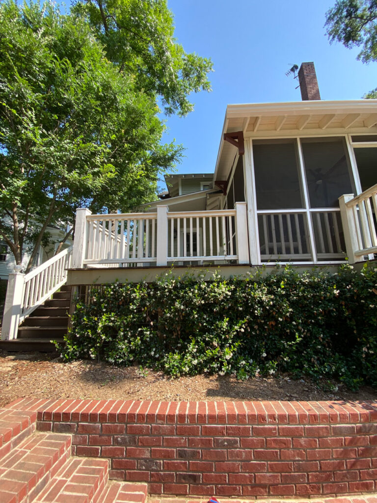 Screen Porch Addition to Historic Home