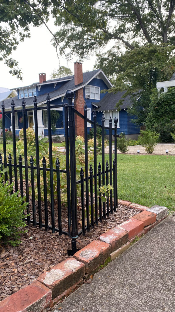 Black Iron Picket Fence