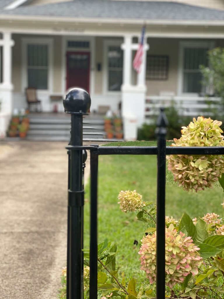 Black Iron Picket Fence