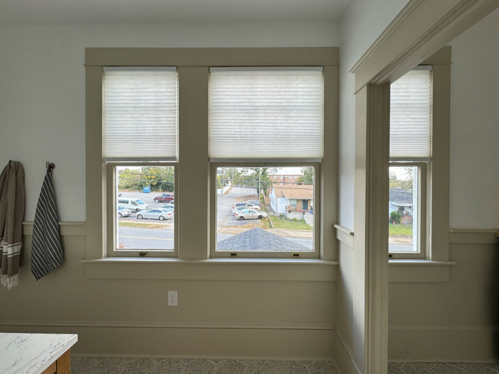 Original Windows in New Bathroom