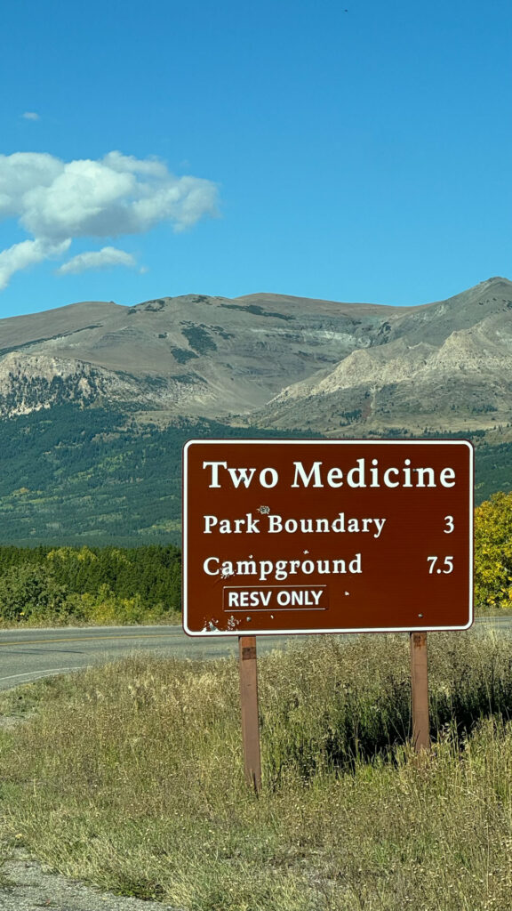 Two Medicine Lake in Glacier National Park