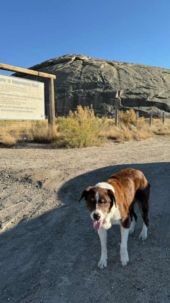 Independence Rock in Wyoming