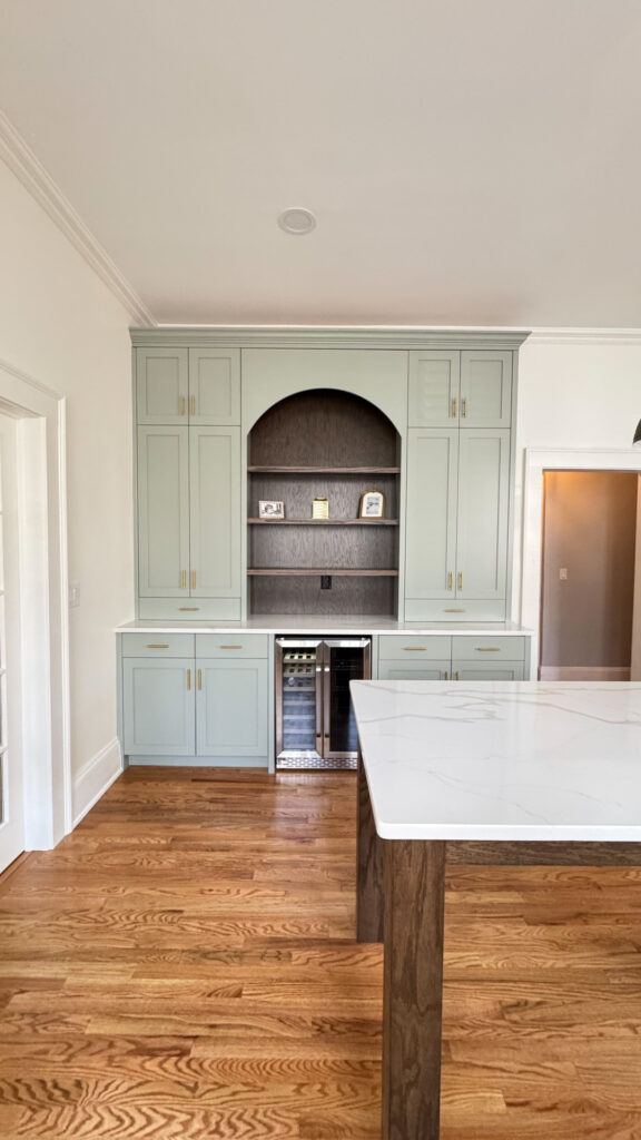 Beverage Station in this Historic Kitchen Renovation