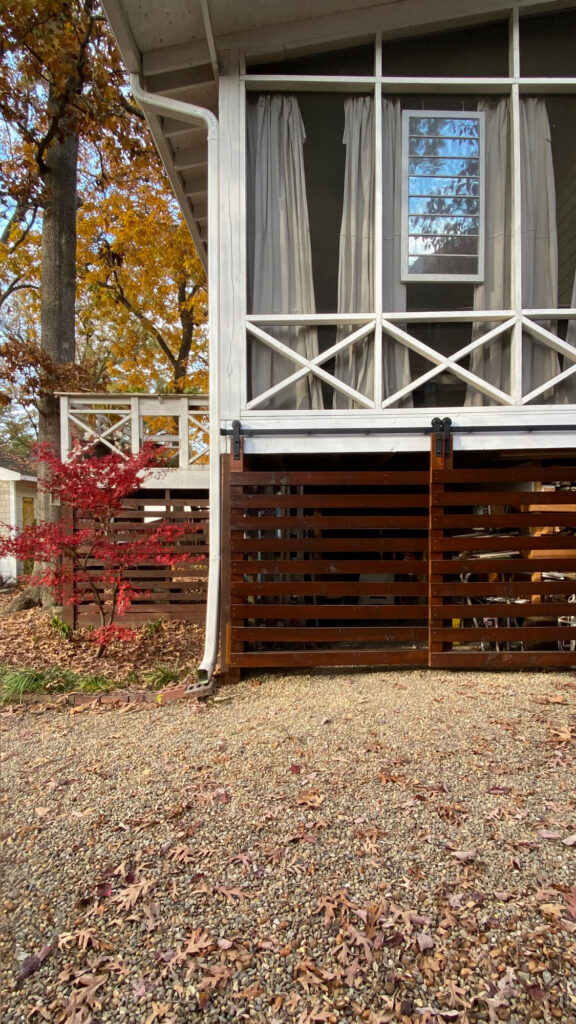 Stained Sliding Gate