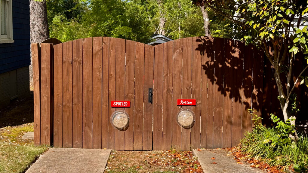 Stained Privacy Fence