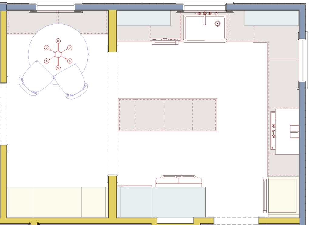 Reworked Kitchen Floor Plan
